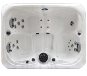 Tahiti hot tub over head