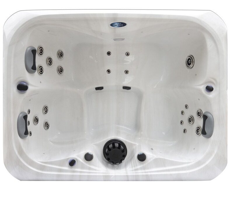 Tahiti hot tub over head