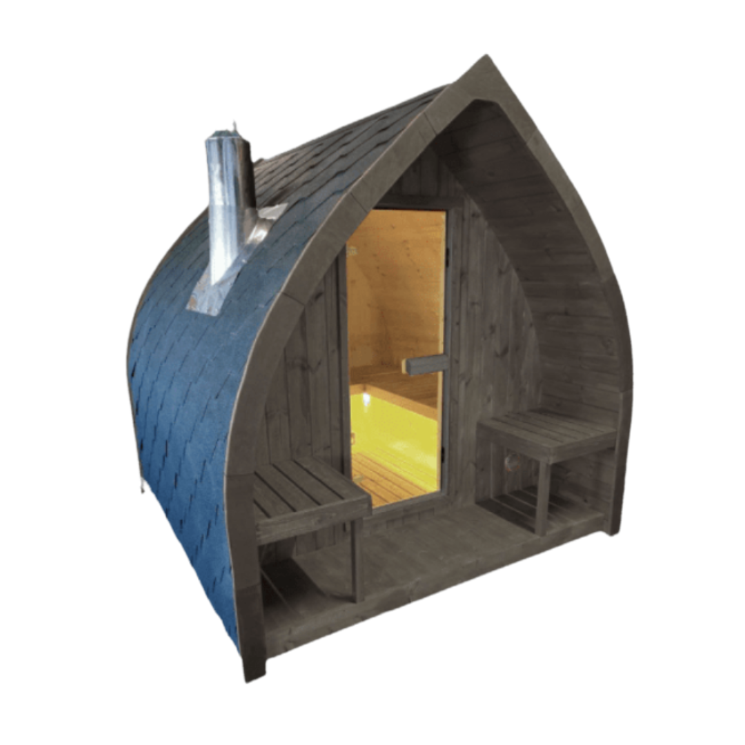 Leaf Sauna charcoal effect